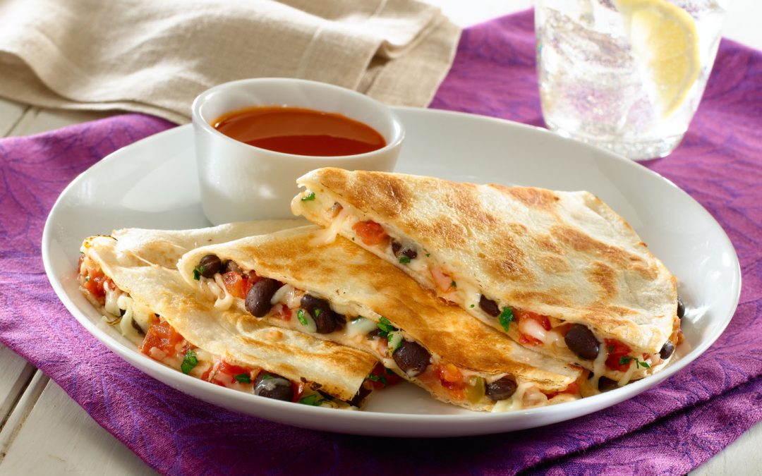 Quesadillas al desayuno congelado